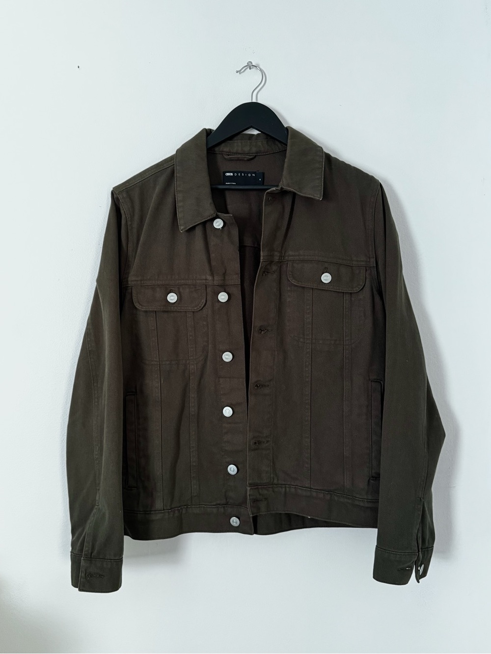 ASOS Men's Olive Green Denim Jacket